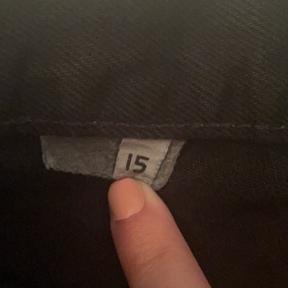 Levi’s Vintage White Label/Tag Repurposed Black Distressed Denim Shorts - Picture 6 of 15